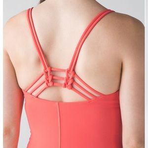 Lululemon Sunset Flow tank cape red